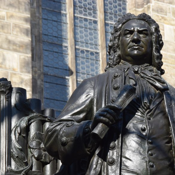 Statue du compositeur allemand Jean-Sébastien Bach à Leipzig - © hydebrink