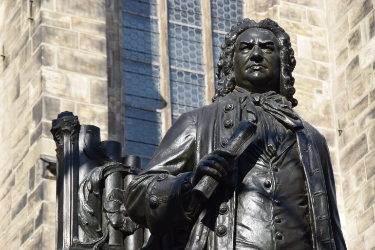 Statue du compositeur allemand Jean-Sébastien Bach à Leipzig - © hydebrink