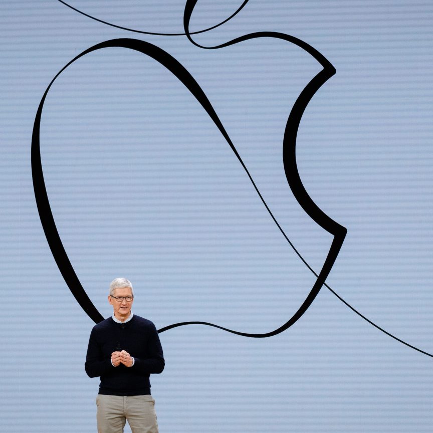 Tim Cook, PDG d'Apple au lancement de l'iPad 6 en 2018 - © John Gress Media Inc