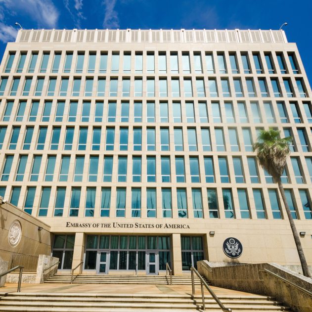 Ambassade américaine à La Havane, en 2016.