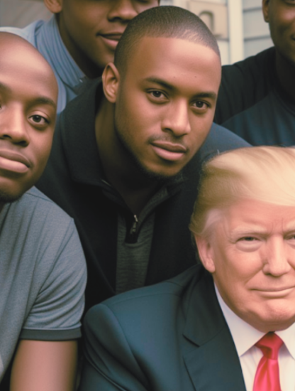 Deepfake de Donald Trump devenu viral sur les réseaux sociaux.