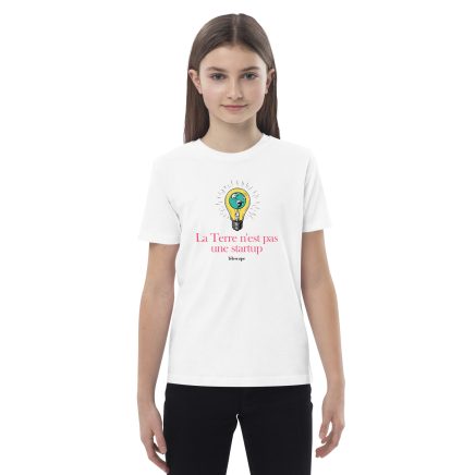 "La Terre n'est pas une startup" - T-shirt en coton bio enfant