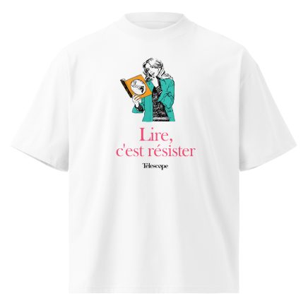 "Lire, c'est résister" - T-shirt col montant écologique unisexe